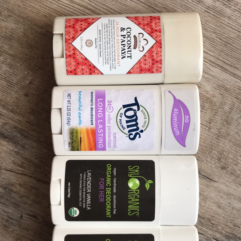 New and gently used women’s organic deodorant